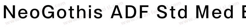 NeoGothis ADF Std Med ExtraBold字体转换